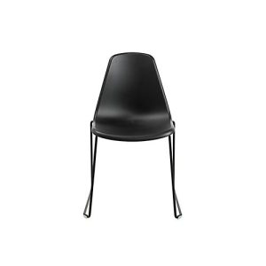 Schalenstuhl Topstar T2020, Kufengestell, ergonomische Sitzschale, stapelbar bis 4 Stück, Sitzhöhe 450 mm, 2er-Set, ohne Armlehnen, schwarz/schwarz Schalenstuhl Topstar T2020, Kufengestell, ergonomische Sitzschale, stapelbar bis 4 Stück, Sitzhöhe 450 mm, 2er-Set, ohne Armlehnen, schwarz/schwarz