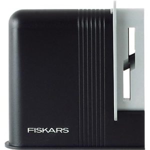 Scherenschärfer Fiskars, für Rechtshänder, nicht geeignet für gezahnte, gezackte & gebogene Scheren, L 102 x B 98 x H 35 mm, schwarz-grau Scherenschärfer Fiskars, für Rechtshänder, nicht geeignet für gezahnte, gezackte & gebogene Scheren, L 102 x B 98 x H 35 mm, schwarz-grau