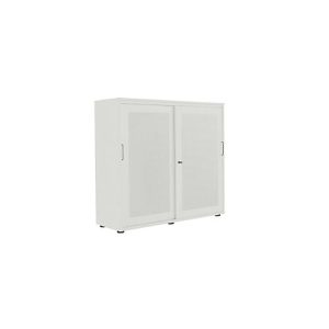 Schiebetürenschrank, Akustikfront, B 1200 mm, 3 OH, lichtgra Schiebetürenschrank, Akustikfront, B 1200 mm, 3 OH, lichtgra