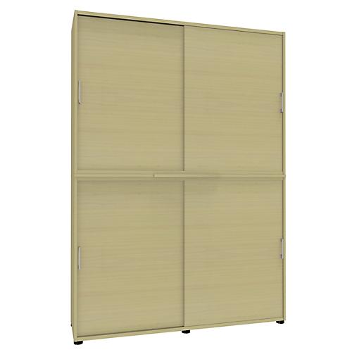 Schiebetürenschrank, B 1600 mm, 6 OH, Ahorn-Dekor