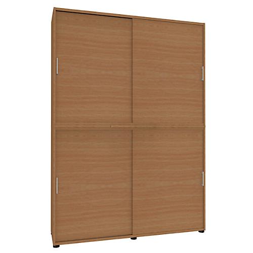 Schiebetürenschrank, B 1600 mm, 6 OH, Buche-Dekor