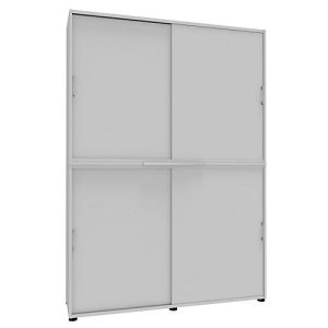 Schiebetürenschrank, B 1600 mm, 6 OH, weiß Schiebetürenschrank, B 1600 mm, 6 OH, weiß