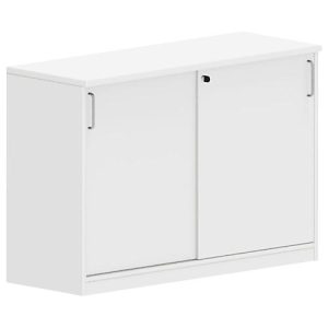 Schiebetürenschrank NEVADA, B 1200 x H 825 mm, weiß Schiebetürenschrank NEVADA, B 1200 x H 825 mm, weiß