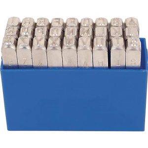 Schlagbuchstabensatz 331 27-tlg.Großbuchstaben A-Z Schrift-H.2mm in Ku.-Box Schlagbuchstabensatz 331 27-tlg.Großbuchstaben A-Z Schrift-H.2mm in Ku.-Box
