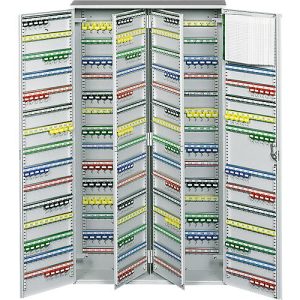 Schlüsselschrank, lichtgrau, für 780 Schlüssel, Türöffnungswinkel 90° Schlüsselschrank, lichtgrau, für 780 Schlüssel, Türöffnungswinkel 90°
