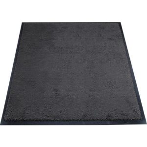 Schmutzfangmatte miltex Eazycare Style, eckig, antistatisch, UV-beständig, waschbar, High-Twist-Nylon & Niltrilgummi, 750 x 850 mm, schwarzgrau Schmutzfangmatte miltex Eazycare Style, eckig, antistatisch, UV-beständig, waschbar, High-Twist-Nylon & Niltrilgummi, 750 x 850 mm, schwarzgrau