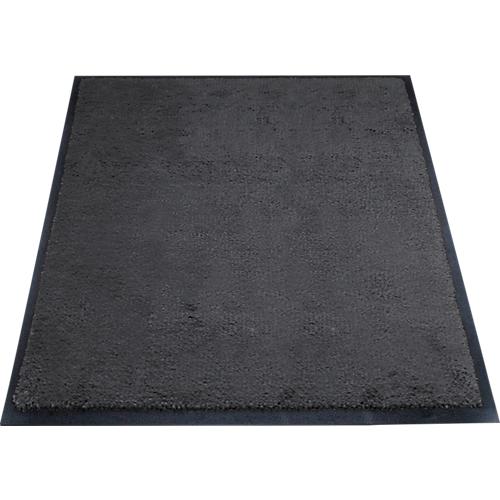 Schmutzfangmatte miltex Eazycare Style, eckig, antistatisch, UV-beständig, waschbar, High-Twist-Nylon & Niltrilgummi, 750 x 850 mm, schwarzgrau