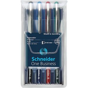 Schneider Tintenroller One Business, farbsortiert im 4er Etui Schneider Tintenroller One Business, farbsortiert im 4er Etui