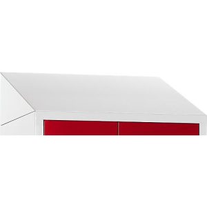 Schrägdach für Kleiderspind, B 830 mm, lichtgrau Schrägdach für Kleiderspind, B 830 mm, lichtgrau