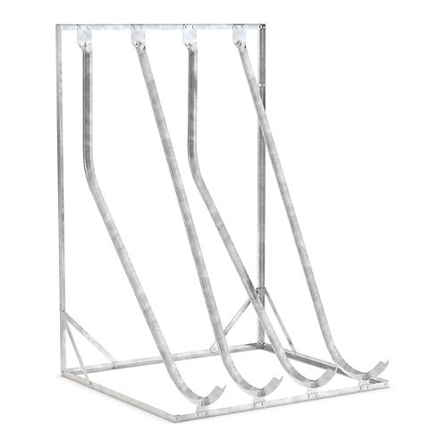 Schräghochparker WSM, 1-seitig, für Reifen bis B 60 mm, B 1400 x T 1467 x H 2010 mm, Stahl verzinkt, 4 Einhängeplätze