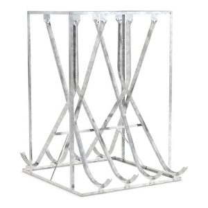 Schräghochparker WSM, 2-seitig, für Reifen bis B 60 mm B 1400 x T 1875 x H 2010 mm, Stahl verzinkt, 8 Einhängeplätze Schräghochparker WSM, 2-seitig, für Reifen bis B 60 mm B 1400 x T 1875 x H 2010 mm, Stahl verzinkt, 8 Einhängeplätze