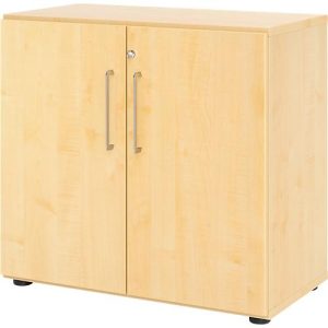 Schränke Breno, 2 OH, abschließbar, 28 kg je Boden, B 800 x T 420 x H 748 mm, Ahorn/Ahorn Schränke Breno, 2 OH, abschließbar, 28 kg je Boden, B 800 x T 420 x H 748 mm, Ahorn/Ahorn