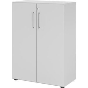 Schränke Breno, 3 OH, abschließbar, 28 kg je Boden, B 800 x T 420 x H 1100 mm, lichtgrau/lichtgrau Schränke Breno, 3 OH, abschließbar, 28 kg je Boden, B 800 x T 420 x H 1100 mm, lichtgrau/lichtgrau