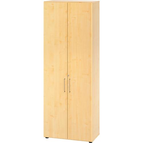 Schränke Breno, 6 OH, abschließbar, 28 kg je Boden, B 800 x T 420 x H 2156 mm, Ahorn/Ahorn