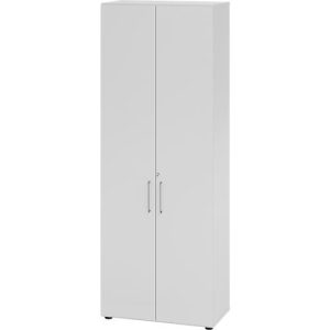 Schränke Breno, 6 OH, abschließbar, 28 kg je Boden, B 800 x T 420 x H 2156 mm, lichtgrau/lichtgrau Schränke Breno, 6 OH, abschließbar, 28 kg je Boden, B 800 x T 420 x H 2156 mm, lichtgrau/lichtgrau