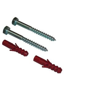 Schrauben-Set für Wandmontage von Aschenbechern, mit Zubehör, 10 x 130 mm Schrauben-Set für Wandmontage von Aschenbechern, mit Zubehör, 10 x 130 mm