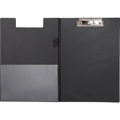 Schreibmappe Maul MAULpoly, A4, Innentasche, Stifteschlaufe, Klemmweite 8 mm, aufhängbar, L 320 x B 228 x H 13 mm, Karton/Polypropylen, recycelbar, schwarz