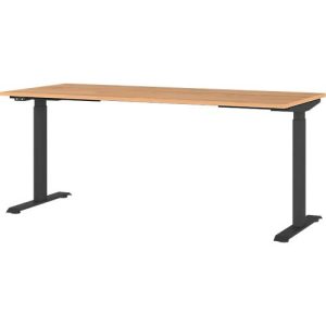 Schreibtisch Agenda Home, elektrisch höhenverstellbar, B 1800 x T 800 x H 720-1200 mm, Grandson-Eiche/Schwarz + Memory-USB-Panel Schreibtisch Agenda Home, elektrisch höhenverstellbar, B 1800 x T 800 x H 720-1200 mm, Grandson-Eiche/Schwarz + Memory-USB-Panel