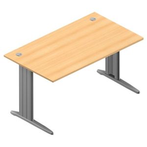 Schreibtisch ARLON-OFFICE, B 1400 x T 800 x H 730 mm, Buche-Dekor Schreibtisch ARLON-OFFICE, B 1400 x T 800 x H 730 mm, Buche-Dekor