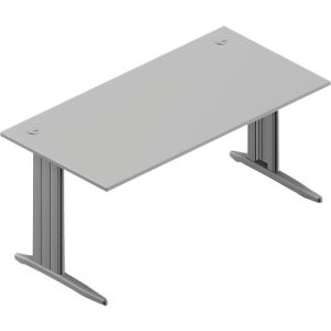 Schreibtisch ARLON-OFFICE, B 1600 x T 800 x H 730 mm, lichtgrau Schreibtisch ARLON-OFFICE, B 1600 x T 800 x H 730 mm, lichtgrau