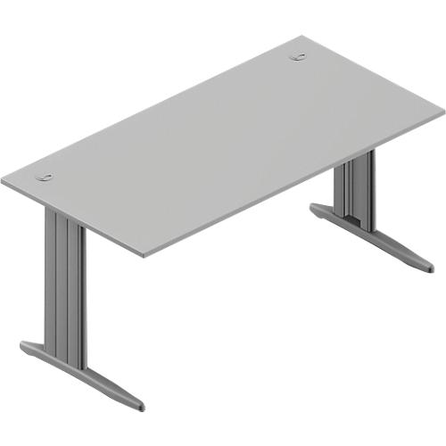Schreibtisch ARLON-OFFICE, B 1600 x T 800 x H 730 mm, lichtgrau