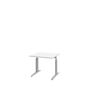 Schreibtisch BARI, Rechteck, Form A, C-Fuß, B 800 x T 800 mm, weiß Schreibtisch BARI, Rechteck, Form A, C-Fuß, B 800 x T 800 mm, weiß