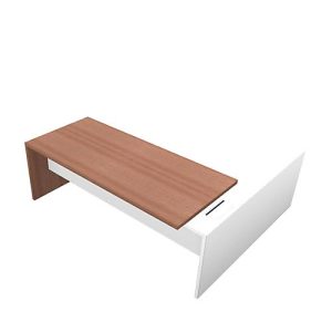 Schreibtisch mit Sideboard X-TIME-WORK, Wange, Rechteck, links, B 2200 x T 2200 x H 730 mm, Nuss Canaletto-Dekor Schreibtisch mit Sideboard X-TIME-WORK, Wange, Rechteck, links, B 2200 x T 2200 x H 730 mm, Nuss Canaletto-Dekor