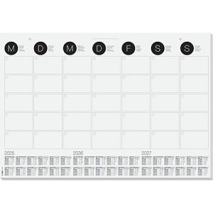 Schreibtischunterlage Sigel Monatsübersicht, ca. DIN A2, 3-Jahreskalendarium, 12 Blatt, auch als Wandkalender nutzbar, s/w Schreibtischunterlage Sigel Monatsübersicht, ca. DIN A2, 3-Jahreskalendarium, 12 Blatt, auch als Wandkalender nutzbar, s/w