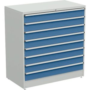 Schubladenschrank, 8 Schubladen, B 1330 x T 715 x H 1400 mm Schubladenschrank, 8 Schubladen, B 1330 x T 715 x H 1400 mm