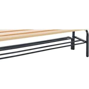 Schuhrost für Umkleidebank, Stahl, 1500 mm lang, anthrazit Schuhrost für Umkleidebank, Stahl, 1500 mm lang, anthrazit