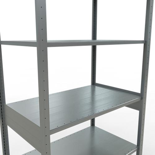 Schulte Lagertechnik Fachbodenregal MULTIplus150, Steck-Grundregal, B 1000 x T 600 x H 2500 mm, 6 Ebenen, bis 1400 kg, verzinkt
