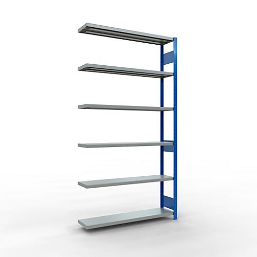 SCHULTE Lagertechnik Fachbodenregal - Stecksystem MULTIplus 250 Anbauregal - 2500x1300x300 mm, Typ 250 kg