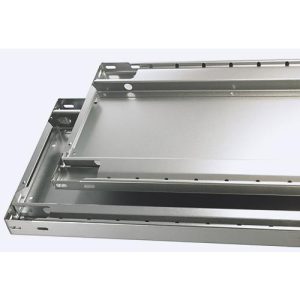 Schulte Lagertechnik Fachbodenregal-Stecksystem MULTIplus 250, Grundregal, Längenriegel, 2500x1300x300 mm, 6 Böden, lichtgrau