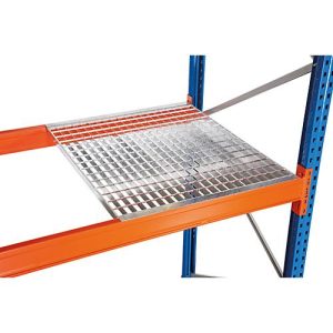 Schulte Lagertechnik Holmbündig einlegbarer Gitterrost für Palettenregale, B 2700 x T 1100 mm, für Holmtiefe 50 mm, verzinkt, 3 Stück Schulte Lagertechnik Holmbündig einlegbarer Gitterrost für Palettenregale, B 2700 x T 1100 mm, für Holmtiefe 50 mm, verzinkt, 3 Stück