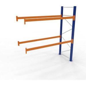 Schulte Lagertechnik Palettenregal, Anbauregal, B 2786 x T 1100 x H 3000 mm, 3 Ebenen, Palettengewicht bis 1000 kg, Feldlast 7070 kg, blau/orange Schulte Lagertechnik Palettenregal, Anbauregal, B 2786 x T 1100 x H 3000 mm, 3 Ebenen, Palettengewicht bis 1000 kg, Feldlast 7070 kg, blau/orange