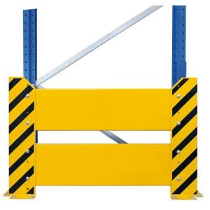 Schulte Lagertechnik Rammschutzwand für Doppel-Palettenregale, H 800 mm, für Regaltiefe 1100 + 200 + 1100 mm, gelb/schwarz Schulte Lagertechnik Rammschutzwand für Doppel-Palettenregale, H 800 mm, für Regaltiefe 1100 + 200 + 1100 mm, gelb/schwarz