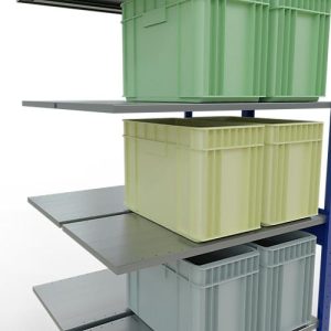 SCHULTE Lagertechnik – Stecks.Doppelanbauregal Typ 150 – 2500x1000x500 mm, 2×6 Böden SCHULTE Lagertechnik – Stecks.Doppelanbauregal Typ 150 – 2500x1000x500 mm, 2×6 Böden