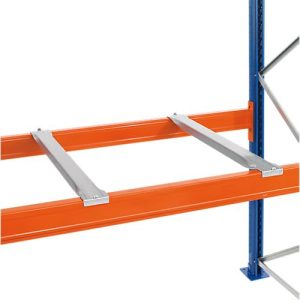 Schulte Lagertechnik Tiefenauflagen mit aufgestellter Lasche für Spanplatten, für Rahmentiefe 1100 mm, verzinkt, 2 Stück Schulte Lagertechnik Tiefenauflagen mit aufgestellter Lasche für Spanplatten, für Rahmentiefe 1100 mm, verzinkt, 2 Stück