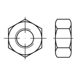 Sechskantmutter ISO 8673 M 12 x 1,5 Stahl blank Sechskantmutter ISO 8673 M 12 x 1,5 Stahl blank