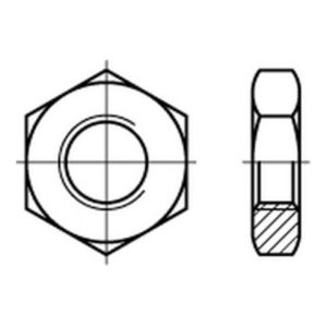 Sechskantmutter ISO 8675 M 48 x 1,5 Stahl blank Sechskantmutter ISO 8675 M 48 x 1,5 Stahl blank