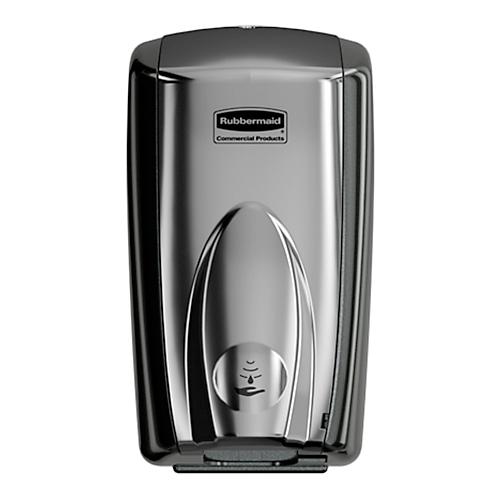 Seifen- & Desinfektionsmittelspender Rubbermaid AutoFoam, sensorgesteuert, 500 ml, L 140 x B 133 x H 253 mm, Kunststoff, schwarz/chrom