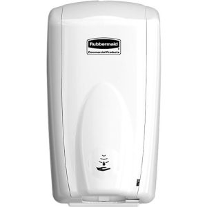 Seifen- & Desinfektionsmittelspender Rubbermaid AutoFoam, sensorgesteuert, 500 ml, L 140 x B 133 x H 253 mm, Kunststoff, weiß Seifen- & Desinfektionsmittelspender Rubbermaid AutoFoam, sensorgesteuert, 500 ml, L 140 x B 133 x H 253 mm, Kunststoff, weiß