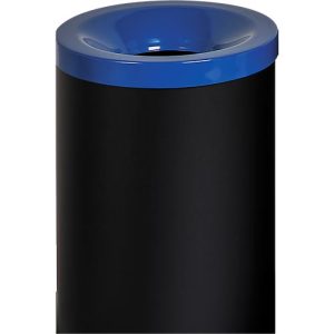 Sicherheitsabfallbehälter Grisu Color, 90L, schwarz/blau Sicherheitsabfallbehälter Grisu Color, 90L, schwarz/blau