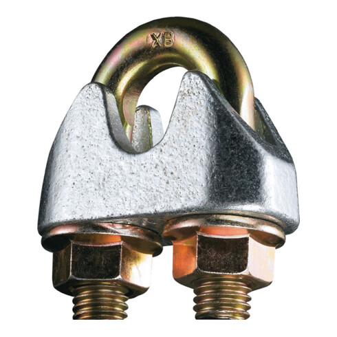 Sicherheitsdrahtseilklemme DIN 1142-EN 13411-5 Gew.M8 Nenn-Gr.8,0mm verz.