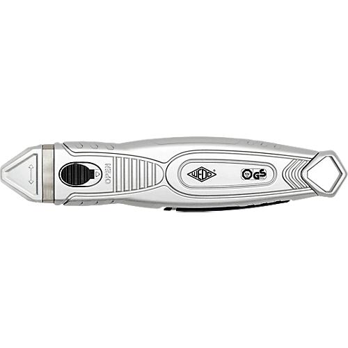 Sicherheitsmesser WEDO®, ergonomisch, verdeckte Klinge, Schnitttiefe 6 mm, für Rechts- & Linkshänder geeignet, silber