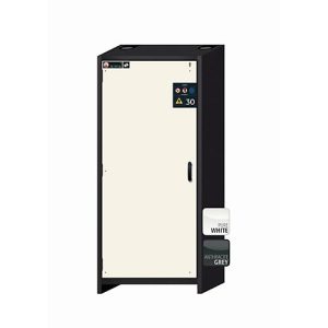 Sicherheitsschrank Typ 30 asecos Q-CLASSIC-30, Flügeltür, Anschlag links, Front Reinweiß, B 864 x T 620 x H 1947 mm Sicherheitsschrank Typ 30 asecos Q-CLASSIC-30, Flügeltür, Anschlag links, Front Reinweiß, B 864 x T 620 x H 1947 mm