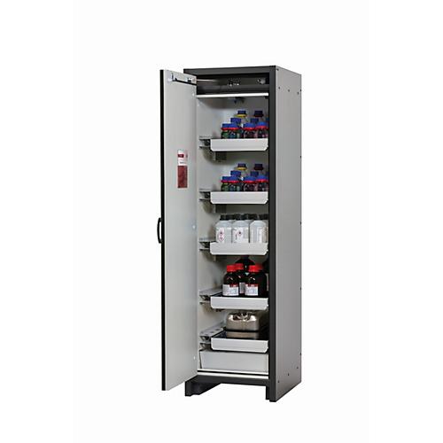 Sicherheitsschrank Typ 30 asecos Q-CLASSIC-30, Flügeltür, Anschlag links, Front Resedagrün, B 564 x T 620 x H 1947 mm