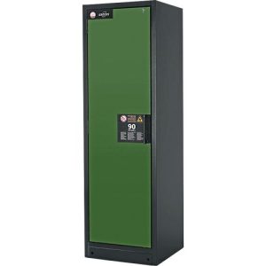 Sicherheitsschrank Typ 90 Asecos Q-CLASSIC-90 asecos, B 600 mm, Tür links, 3 Böden, resedagrün Sicherheitsschrank Typ 90 Asecos Q-CLASSIC-90 asecos, B 600 mm, Tür links, 3 Böden, resedagrün