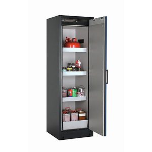 Sicherheitsschrank Typ 90 asecos Q-PEGASUS-90, Flügeltür mit Schließ-Automatik, Anschlag rechts, Front Enzianblau, B 599 x T 615 x H 1953 mm Sicherheitsschrank Typ 90 asecos Q-PEGASUS-90, Flügeltür mit Schließ-Automatik, Anschlag rechts, Front Enzianblau, B 599 x T 615 x H 1953 mm