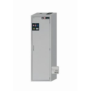 Sicherheitsschrank Typ 90 asecos S-CLASSIC-90, Flügeltür mit Türfeststellanlage, Anschlag rechts, Front Lichtgrau, B 596 x T 616 x H 1968 mm Sicherheitsschrank Typ 90 asecos S-CLASSIC-90, Flügeltür mit Türfeststellanlage, Anschlag rechts, Front Lichtgrau, B 596 x T 616 x H 1968 mm